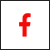 A red letter f on a green background